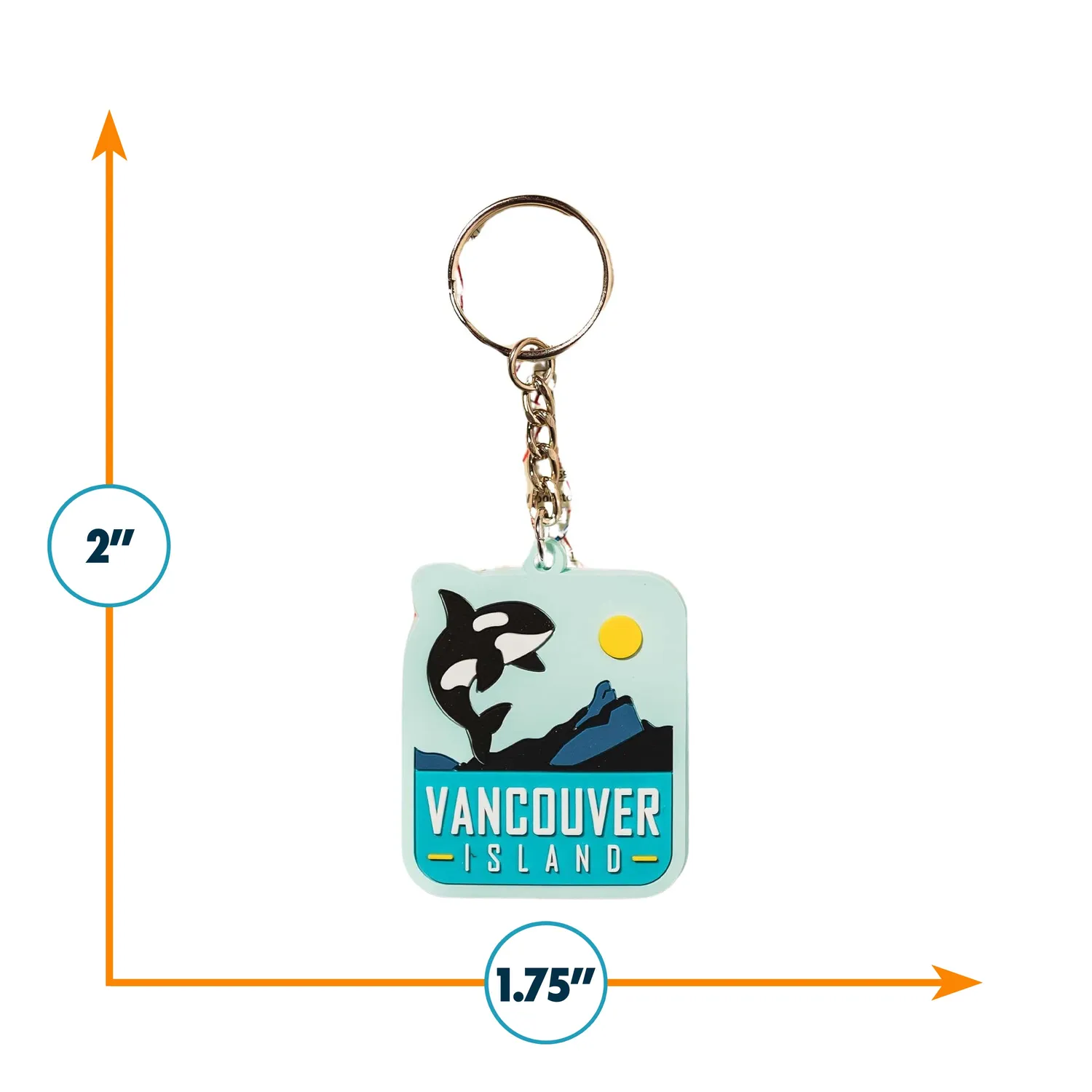 Vagabond Heart Vancouver Island nøglering PVC