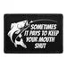 Pull Patch Keep Your Mouth Shut lap velcro fiskeri