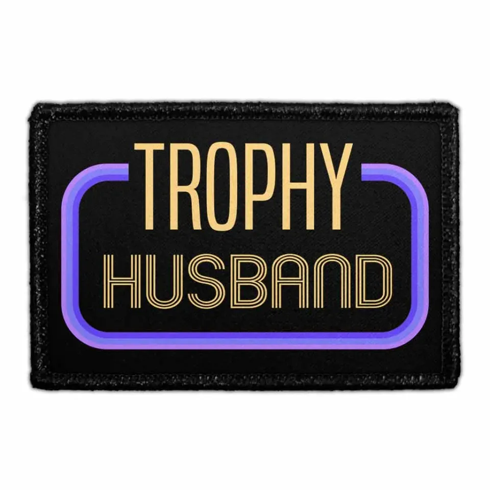 Pull Patch Trophy Husband patch med velcro 7,6 cm