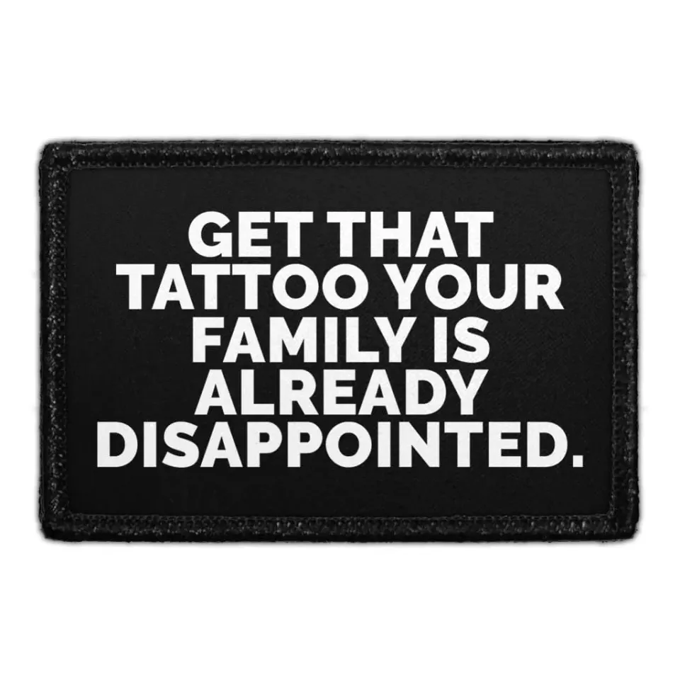 Pull Patch Get That Tattoo patch med velcro sjov