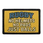 Pull Patch Rugby No Helmets patch 3x2 velcro sport