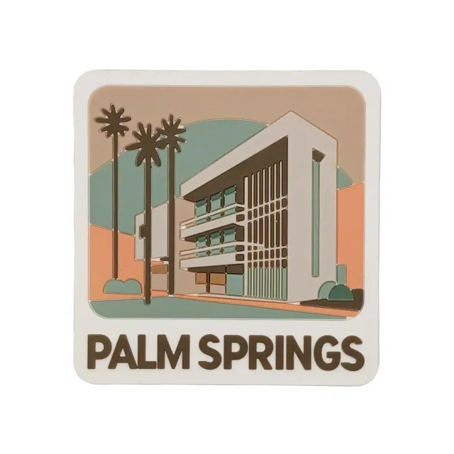 Vagabond Heart Palm Springs PVC magnet 3D 70 mm