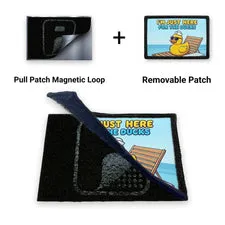 Pull Patch I'm Just Here For The Ducks patch magnet and