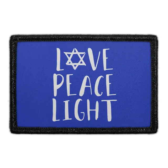 Pull Patch Love Peace Light patch 3x2 velcro