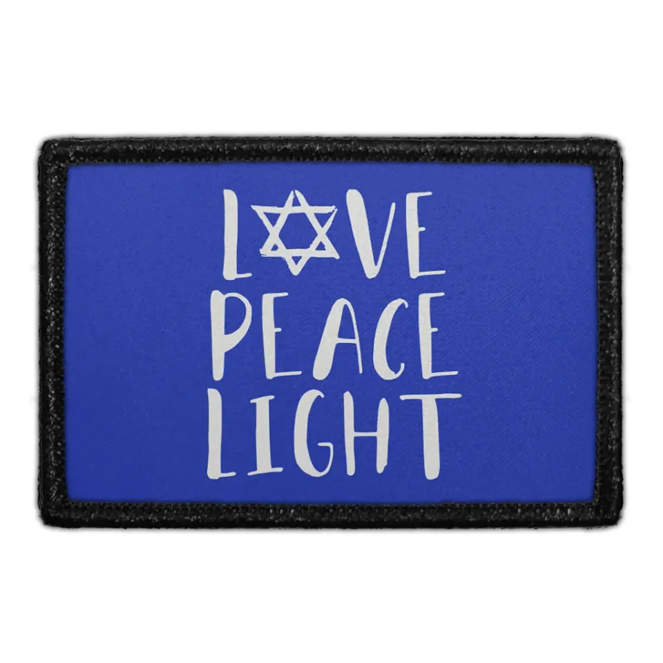 Pull Patch Love Peace Light patch 3x2 velcro