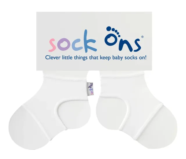 Sock Ons sokkeholder 0-6 mdr baby pink holder sok på