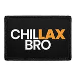 Pull Patch ChilLAX Bro patch med velcro 7,6x5 cm