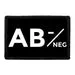 Pull Patch AB- Negative Blood Type patch velcro 1 stk