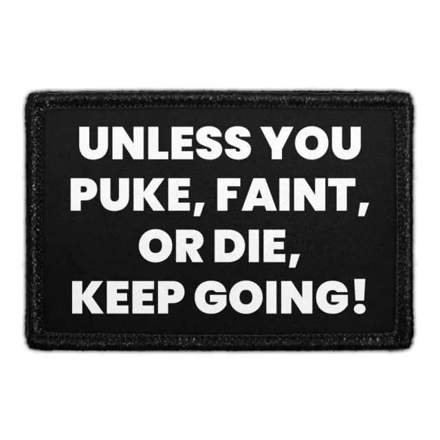 Pull Patch Keep Going velcromærke gym
