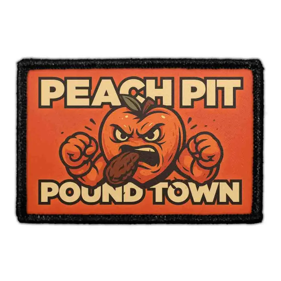 Pull Patch Peach Pit Pound Town patch 1 stk 76x51 mm