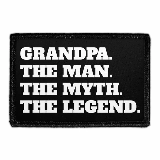 Pull Patch Grandpa The Man Myth Legend patch velcro