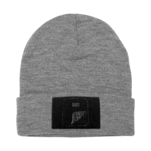Pull Patch Premium Beanie Flexfit hue grå velcro