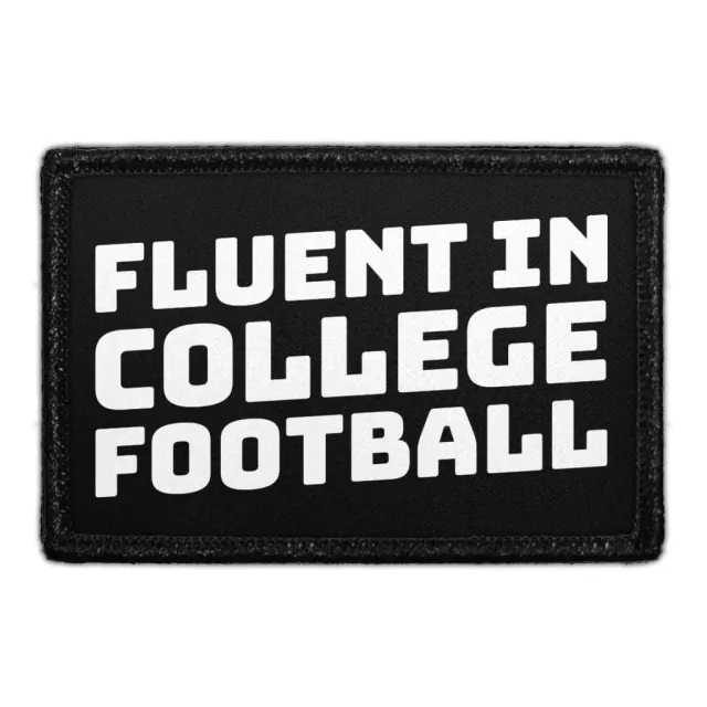 Pull Patch Fluent In College Football patch velcro