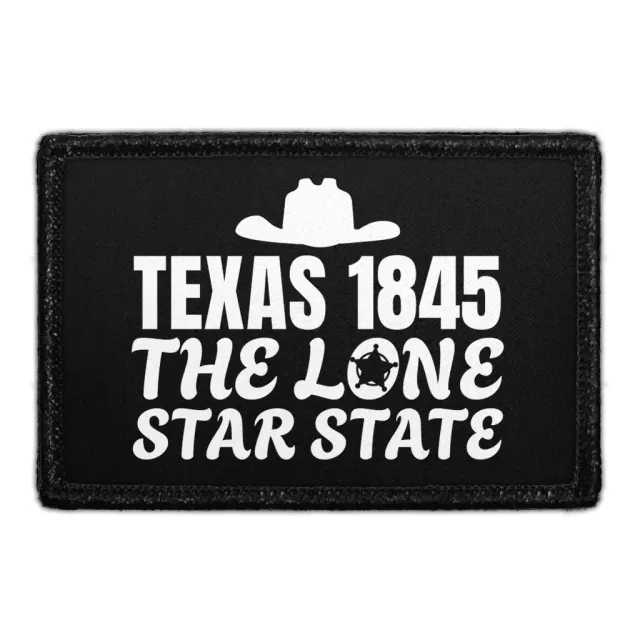 Pull Patch Texas 1845 Lone Star patch med velcro
