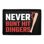 Pull Patch Never Bunt Hit Dingers patch med velcro