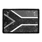 Pull Patch South Africa Flag patch sort-hvid distressed