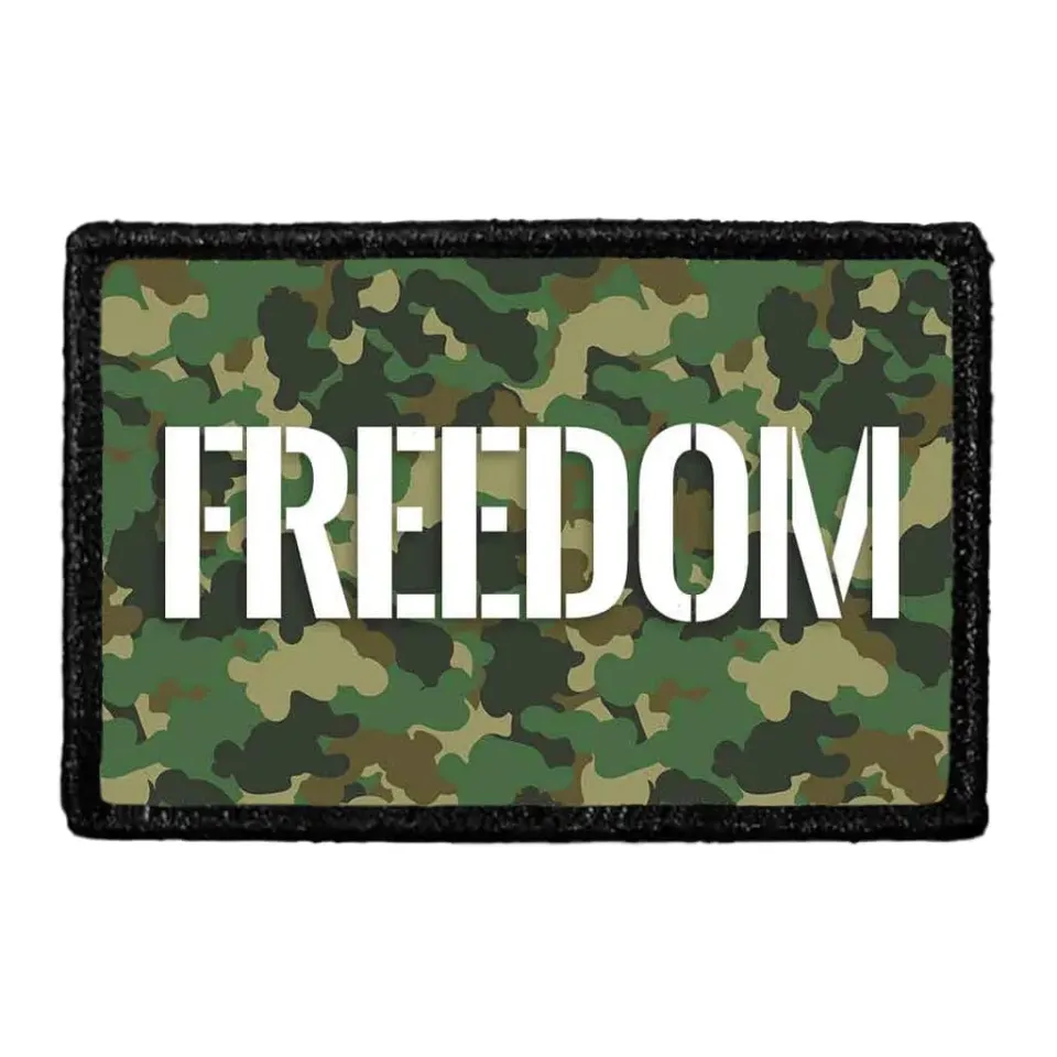Pull Patch Freedom Camo velcromærke 76 mm polyester