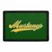 Pull Patch Mustangs Yellow Script patch velcro