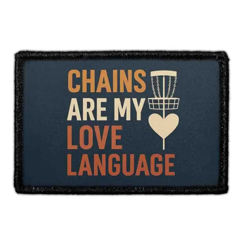 Pull Patch Chains Love Language patch med velcro