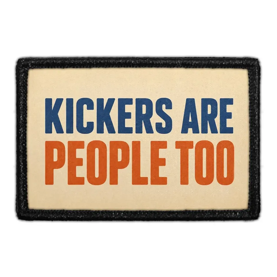 Pull Patch Kickers Are People Too patch velcro