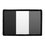 Pull Patch France Flag patch sort hvid velcro