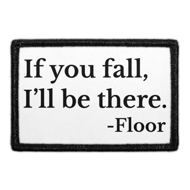 Pull Patch If You Fall Floor patch velcro