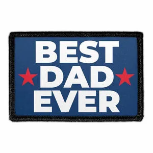 Pull Patch Best Dad Ever patch med velcro 7,6 x 5 cm
