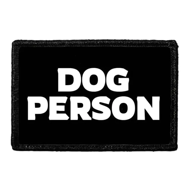 Pull Patch Dog Person patch med velcro