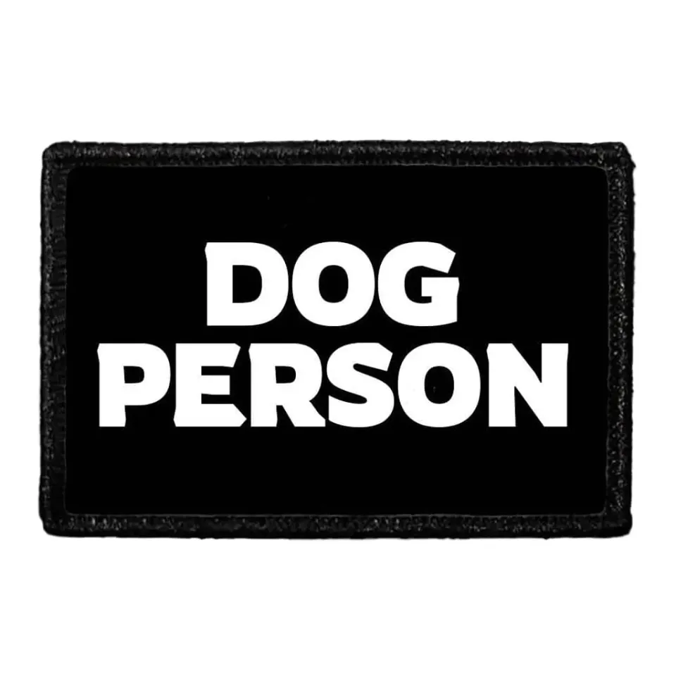 Pull Patch Dog Person patch med velcro