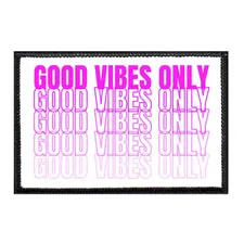 Pull Patch Good Vibes Only patch 3x2 lilla