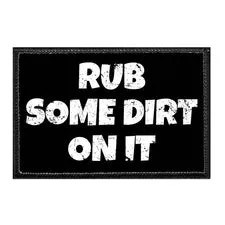 Pull Patch Rub Some Dirt On It patch 1 stk 76x51 mm