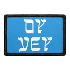 Pull Patch Oy Vey Stacked patch velcro 7,6x5 cm