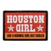 Pull Patch Houston Girl velcromærke 76x51 mm