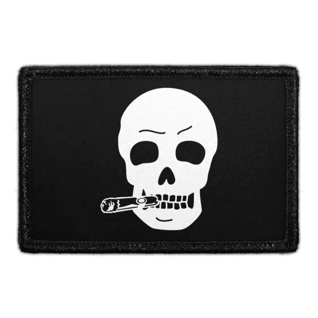 Pull Patch Skull Cigar patch med velcro cigar