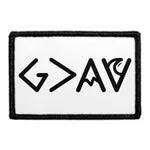 Pull Patch God is Greater Than Highs and Lows patch sort hvid