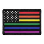 Pull Patch US Flag Rainbow Stripes velcropatch
