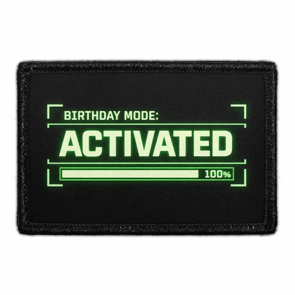 Pull Patch Birthday Mode Activated patch 76x51mm