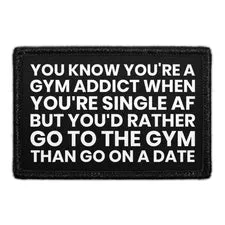 Pull Patch Gym Addict patch velcro 7,6x5 cm