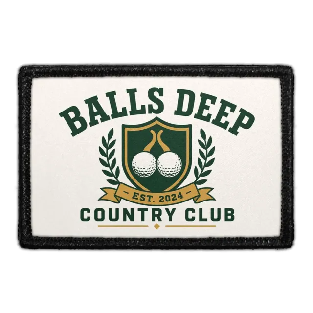 Pull Patch Balls Deep Country Club patch 3x2