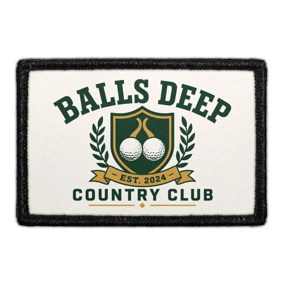 Pull Patch Balls Deep Country Club patch 3x2