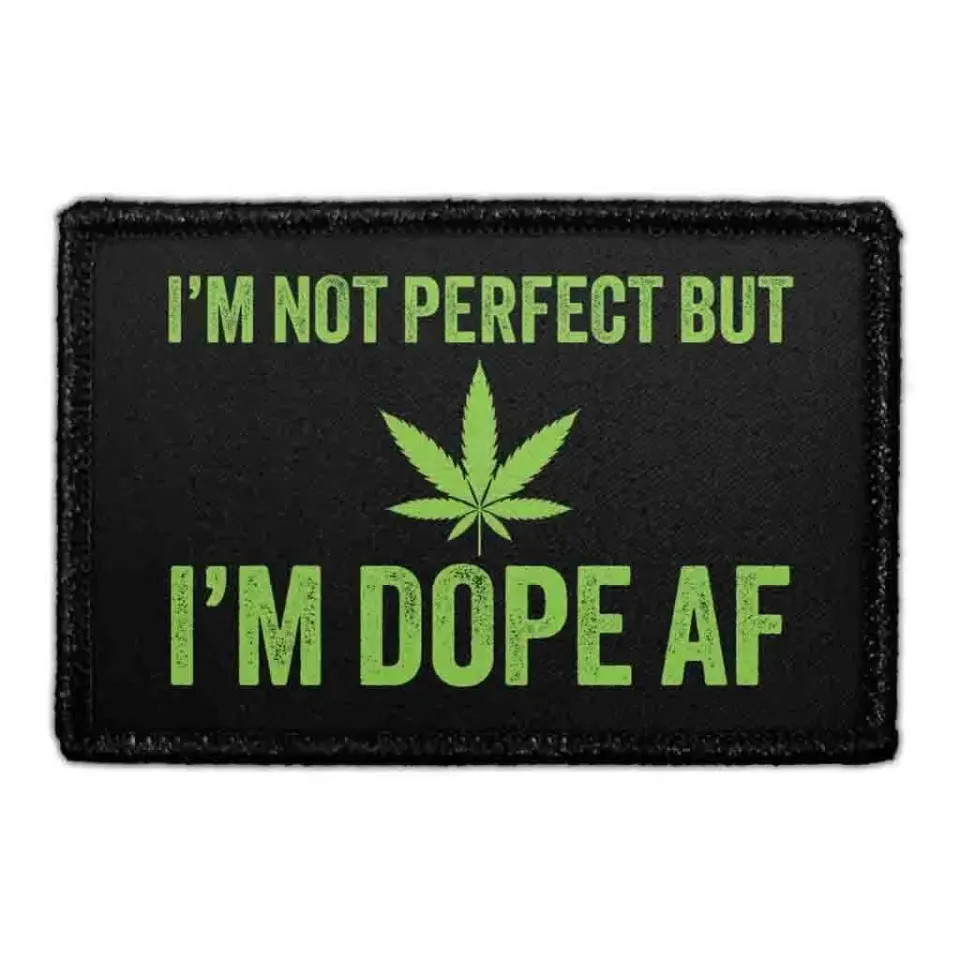 Pull Patch I’m Not Perfect patch 76x51 mm tekst