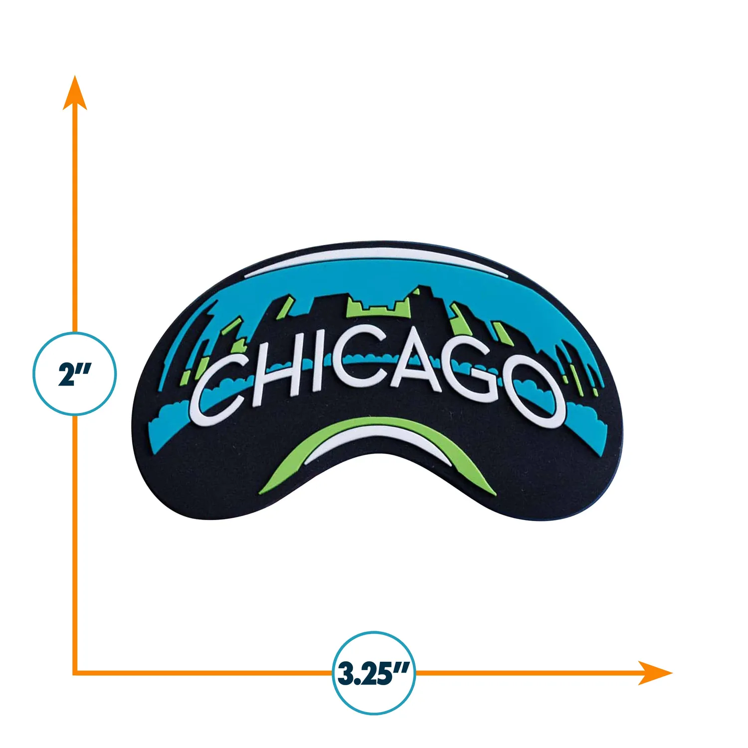 Vagabond Heart Chicago køleskabsmagnet Cloud Gate