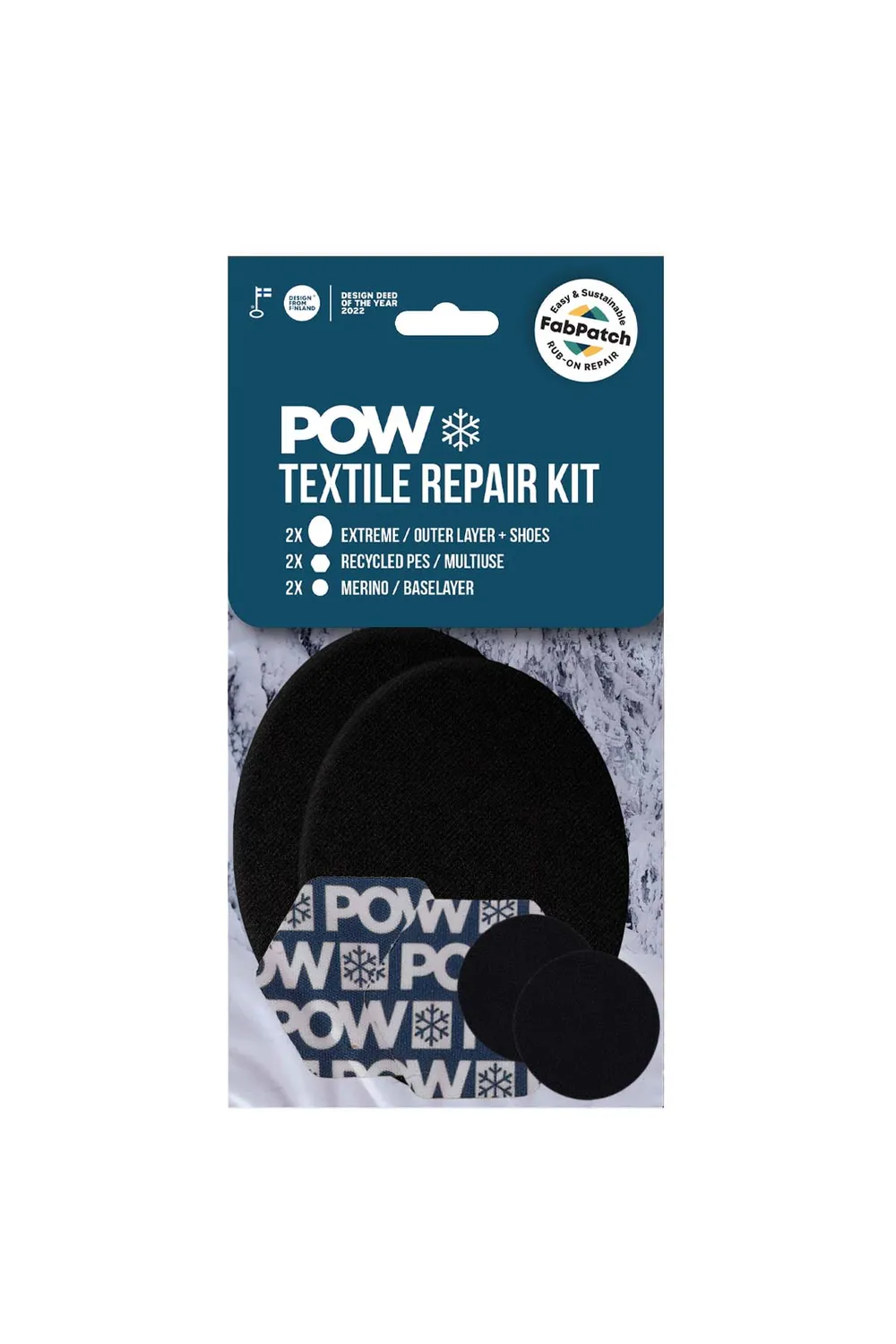FabPatch POW Textile repair kit lapper 6 stk mix