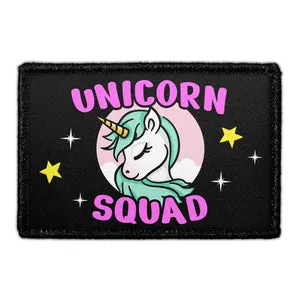 Pull Patch Unicorn Stars Squad patch med velcro 7,6x5 cm