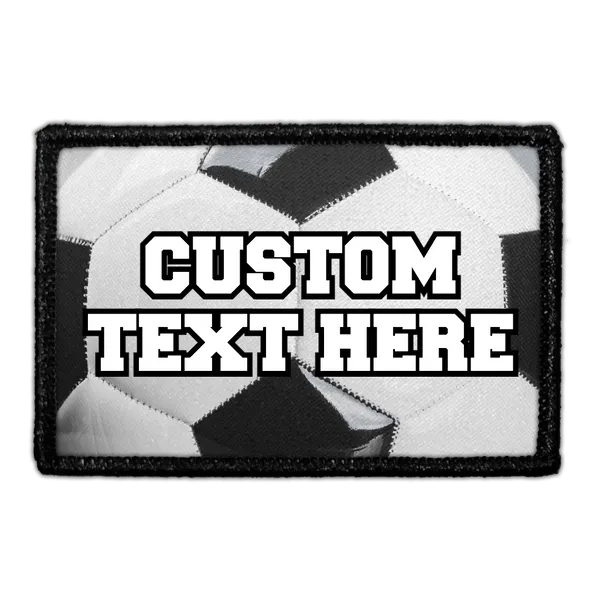 Pull Patch Custom Tennis Ball lap med egen tekst velcro
