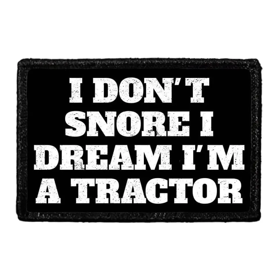 Pull Patch I Dream Tractor patch med velcro traktor tekst