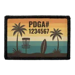 Pull Patch PDGA Number Beach patch custom med velcro