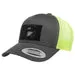 Pull Patch Trucker Curved Bill Snapback kasket koks neongrøn