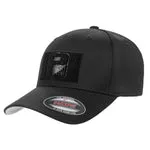 Pull Patch XL/XXL Flexfit kasket sort curved bill