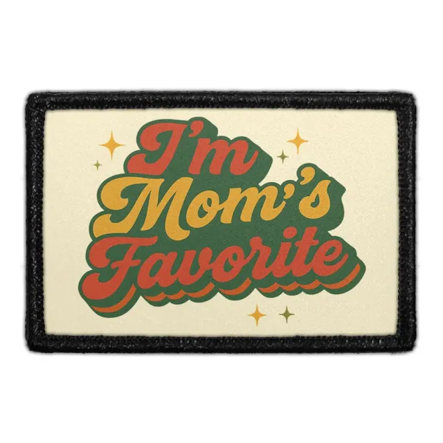 Pull Patch I'm Mom's Favorite patch 76 mm sjov